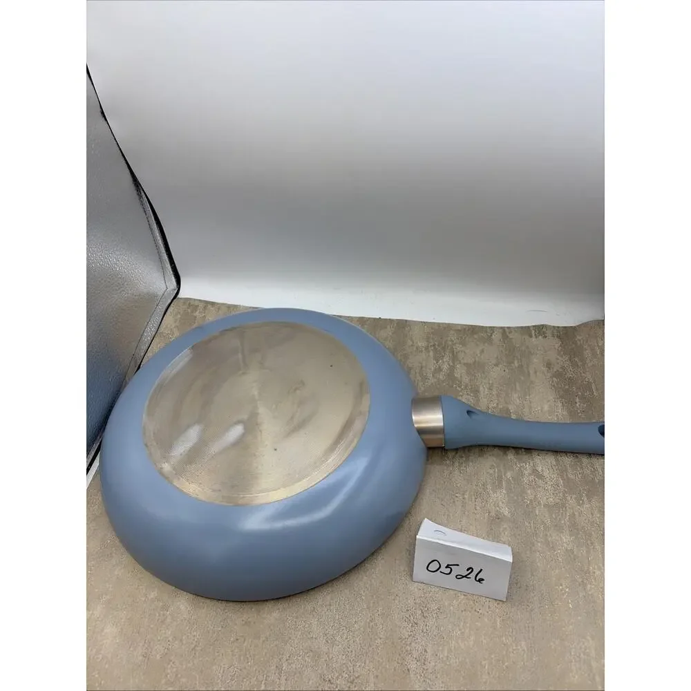 12” Ceramic non-stick frying pan, dishwasher safe, Blue